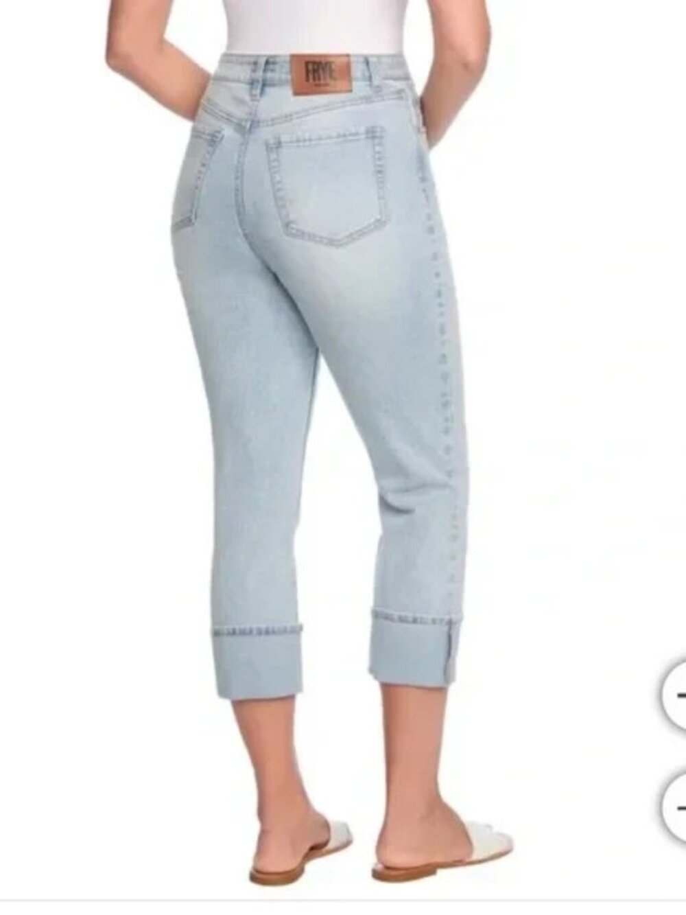 Frye Women's Cuffed Crop Jean NWT - Picture 2 of 4